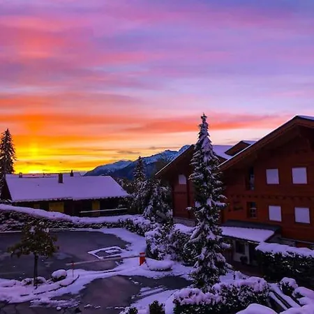 Studio Cosy Au Calme Avec Terrasse Vue Sur Alpes Crans-Montana Exterior photo