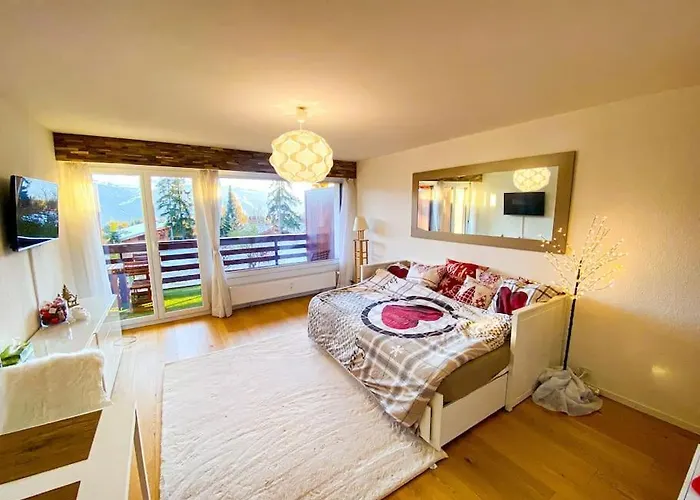 Studio Cosy Au Calme Avec Terrasse Vue Sur Alpes